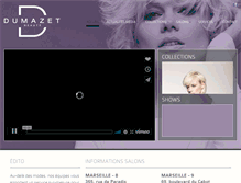 Tablet Screenshot of dumazetbeaute.com